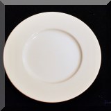 P47. Set of 8 white Dansk luncheon plates. 